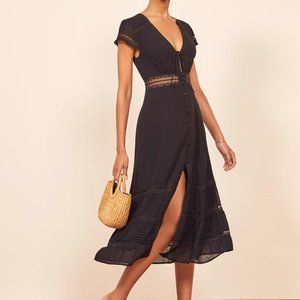 Reformation Garland Dress Size 2 Black
